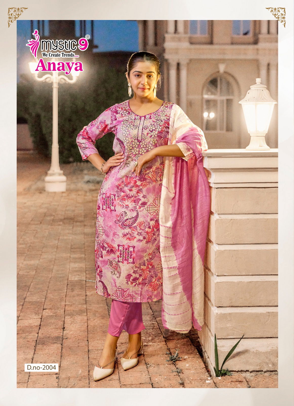 Anaya Vol 2 By Mystic 9 Rayon Kurti With Bottom Dupatta Wholesalers In Delhi